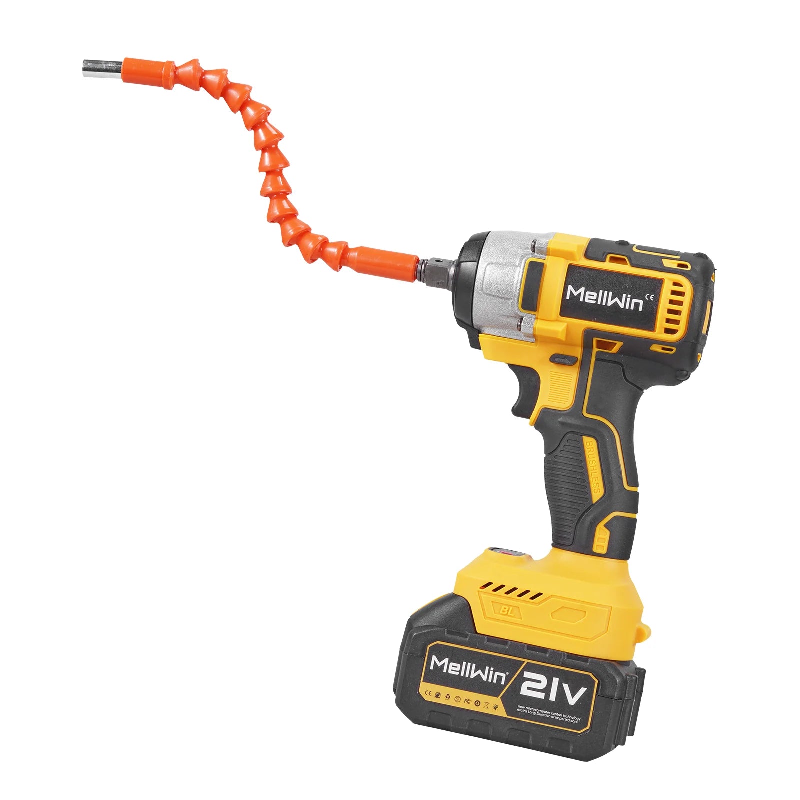 MELLWIN 800W Brushless Electric Wrench Set 3 - IN - 1 Cordless Electirc Drill/Screwdriver/Impact Wrench For Makita 18V Battery Pin - GoDiscount