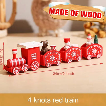 Christmas Decorations 2025 Christmas Wooden Train Xmas Tree Ornament Navidad Noel Home Decor New Year's Eve Decorations Kid Gift - GoDiscount