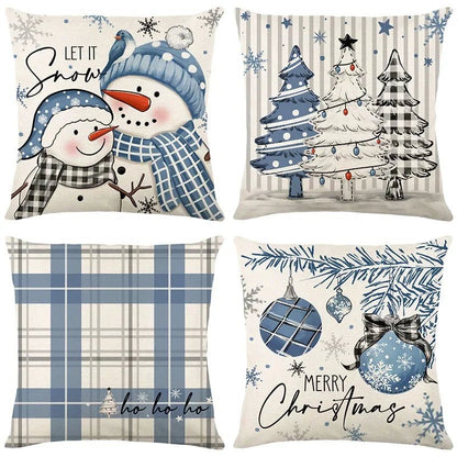 45cm Christmas Decorations Christmas Cushion Cover Pillowcase 2024 for Home Ornament Xmas New Year Christmas Decor 2025 home - GoDiscount