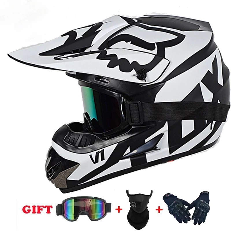 🏍️🎉 Casque Moto Enfant – Casco Moto Off - Road DOT | Protection Sécurisée pour Jeunes & Ados - GoDiscount