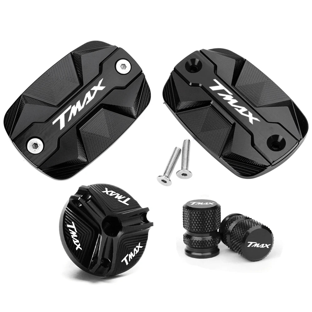 Couvercle Réservoir de Frein Avant CNC pour Yamaha TMAX 500/530/560 – Capot Bouchon d’Huile TECH MAX SX DX - GoDiscount