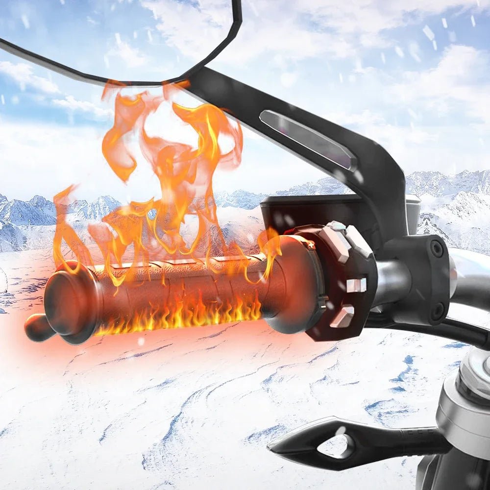 🔥 Poignées Chauffantes Moto 22mm – Chauffage Réglable, Confort Hiver pour Scooter & Moto 🔥⚡ - GoDiscount