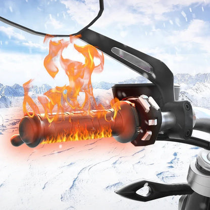 🔥 Poignées Chauffantes Moto 22mm – Chauffage Réglable, Confort Hiver pour Scooter & Moto 🔥⚡ - GoDiscount
