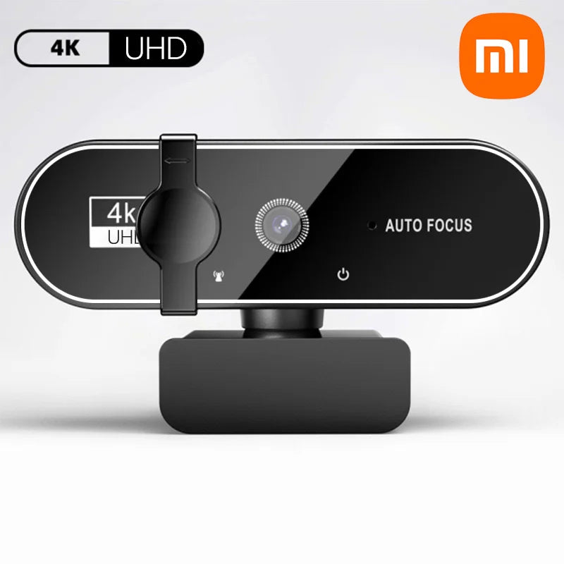 Xiaomi Webcam 4K Streaming 2025 – Autofocus 2K/1080P 60FPS, Micro Intégré, USB Full HD pour PC & Laptop