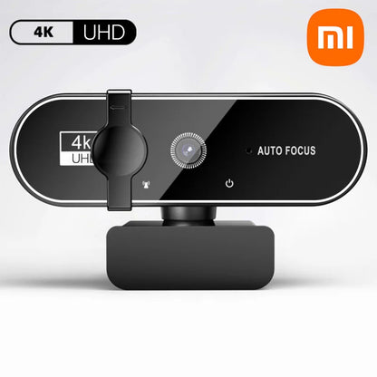 Xiaomi Webcam 4K Streaming 2025 – Autofocus 2K/1080P 60FPS, Micro Intégré, USB Full HD pour PC & Laptop