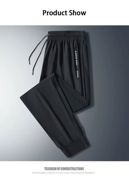 Pantalon de Running Homme – Pantalon de Sport à Séchage Rapide, Zippé, Pour Jogging, Fitness et Activités Extérieures - GoDiscount