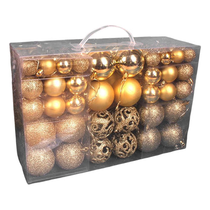 100Pcs Christmas Ball Ornaments Tree Decorative Shatterproof Decorations Hanging Xmas for Anniversary Wedding Party Holiday - GoDiscount