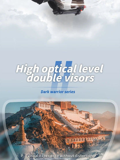 🏍️💥 Casque Moto CYRIL – Full Face & Open Face, Homologué ECE DOT, Casque Modular avec Double Visor - GoDiscount