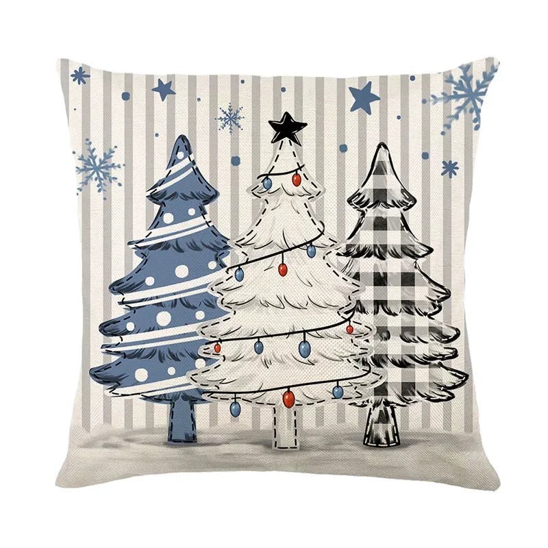 45cm Christmas Decorations Christmas Cushion Cover Pillowcase 2024 for Home Ornament Xmas New Year Christmas Decor 2025 home - GoDiscount