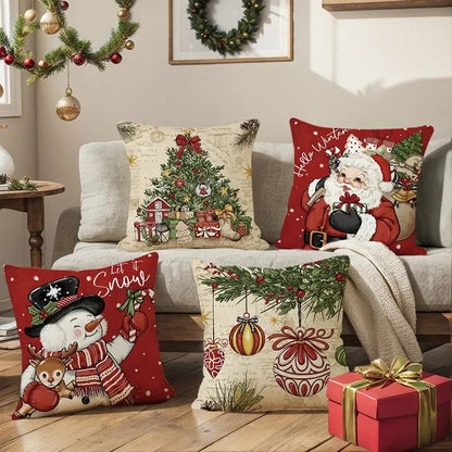 45cm Christmas Decorations Christmas Cushion Cover Pillowcase 2024 for Home Ornament Xmas New Year Christmas Decor 2025 home - GoDiscount