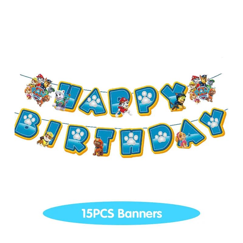 Décoration Anniversaire PAW Patrol – Set Complet Fournitures de Fête : Assiettes, Serviettes, Ballons & Accessoires - GoDiscount