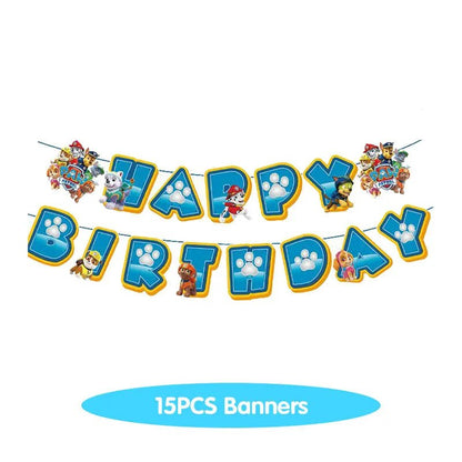 Décoration Anniversaire PAW Patrol – Set Complet Fournitures de Fête : Assiettes, Serviettes, Ballons & Accessoires - GoDiscount