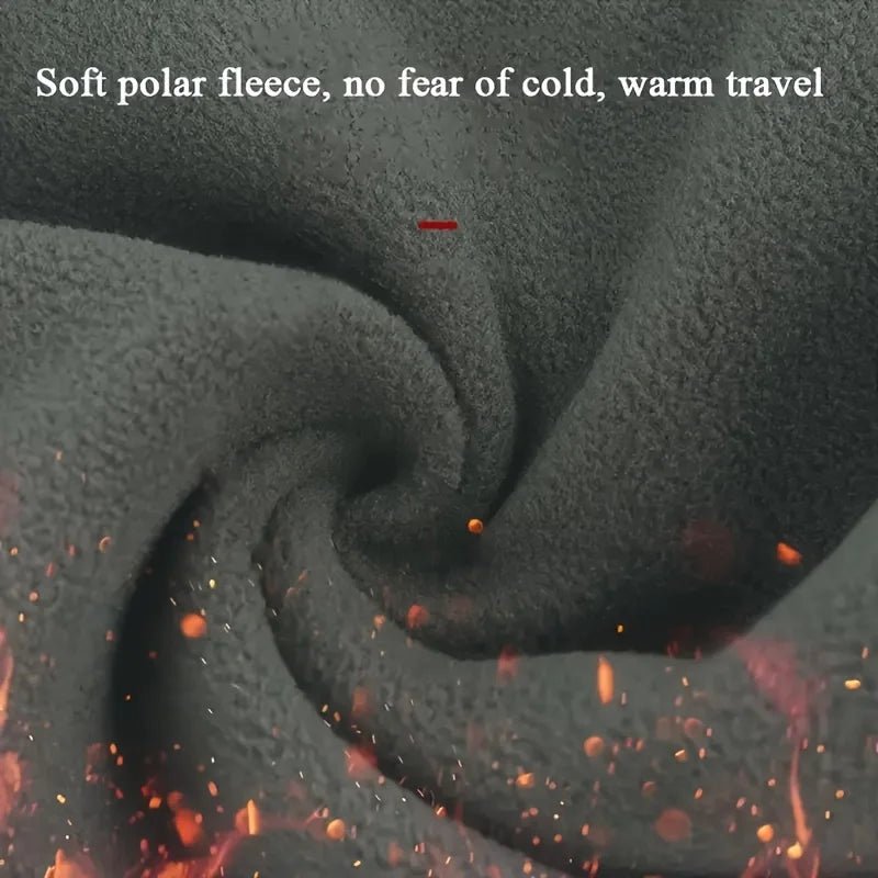 Set Hiver 3 Pièces – Cagoule Coupe - Vent, Gants Tactiles & Chaussettes Épaisses en Polyester Chaud - GoDiscount