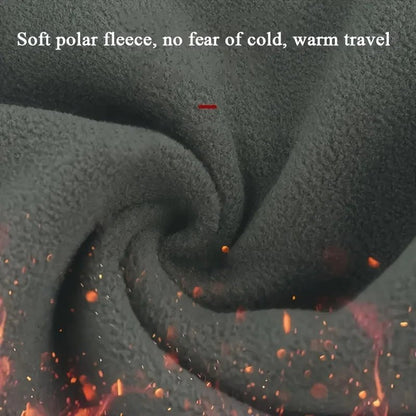 Set Hiver 3 Pièces – Cagoule Coupe - Vent, Gants Tactiles & Chaussettes Épaisses en Polyester Chaud - GoDiscount