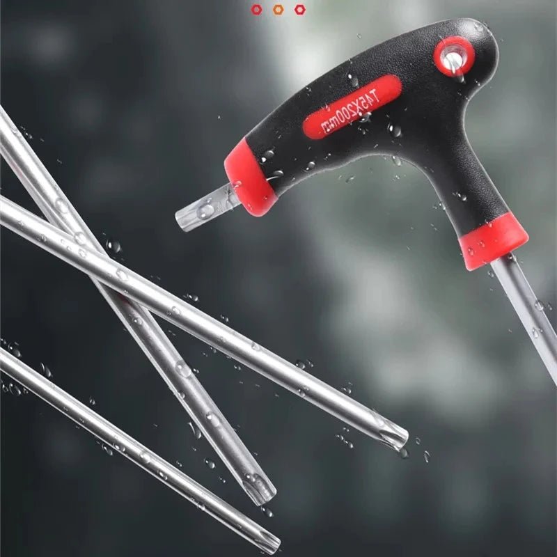 🔧✨ Set 10 Clés Torx/Allen en T – Poignée Confort + Support de Rangement 🧰 - GoDiscount