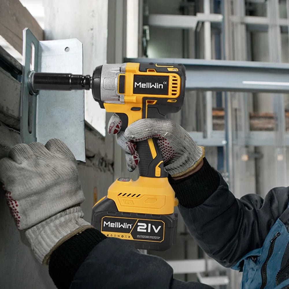 MELLWIN 800W Brushless Electric Wrench Set 3 - IN - 1 Cordless Electirc Drill/Screwdriver/Impact Wrench For Makita 18V Battery Pin - GoDiscount