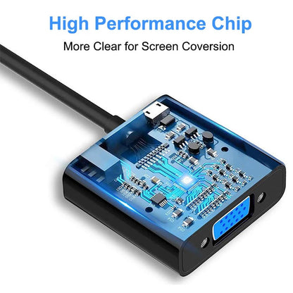 Adaptateur HDMI vers VGA 1080P avec Audio - GoDiscount