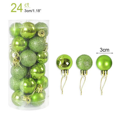 1box Christmas Balls Christmas Tree Ornaments Ball Xmas Hanging Tree Pendants Home Party Decor 2026 New Year Gift Noel Navidad - GoDiscount
