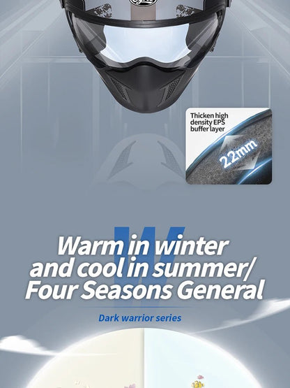 🏍️💥 Casque Moto CYRIL – Full Face & Open Face, Homologué ECE DOT, Casque Modular avec Double Visor - GoDiscount