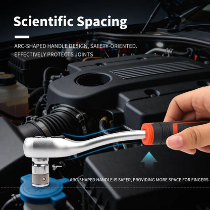 ⚙️💪 Cliquet Finition Givrée – 72 Dents Haute Précision • Double Sens • 3 Tailles Incluses - GoDiscount