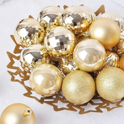 44Pcs 3/6CM Christmas Ball Christmas Tree Decoration Ornaments for Home Decor Halloween New Year Navidad Pendant Ball Accessory - GoDiscount