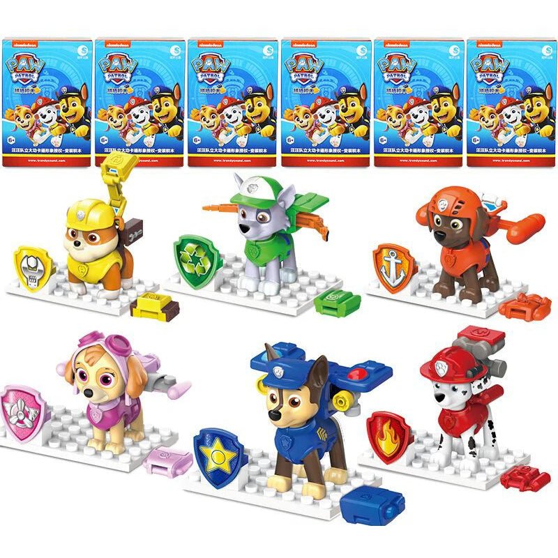 Coffret 6 Figurines Paw Patrol – Jouets Officiels Enfant - GoDiscount