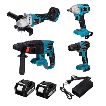 1️⃣ ⚡🛠️ Drillpro Power Set 800N.m – Clé à Chocs + Marteau Perforateur 13mm Compatible Makita 18V - GoDiscount