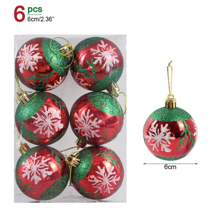 1box Christmas Balls Christmas Tree Ornaments Ball Xmas Hanging Tree Pendants Home Party Decor 2026 New Year Gift Noel Navidad - GoDiscount