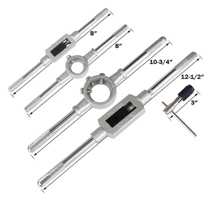 🔧 Podofo 110PCS Kit Taraud & Filière – Acier Trempé Titane | Filetage Métal Pro Metric & Standard - GoDiscount