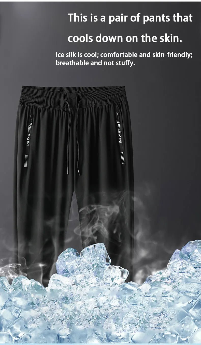 Pantalon de Running Homme – Pantalon de Sport à Séchage Rapide, Zippé, Pour Jogging, Fitness et Activités Extérieures - GoDiscount