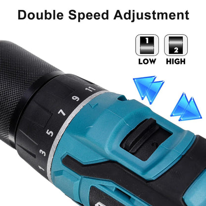 1️⃣ ⚡🛠️ Drillpro Power Set 800N.m – Clé à Chocs + Marteau Perforateur 13mm Compatible Makita 18V - GoDiscount