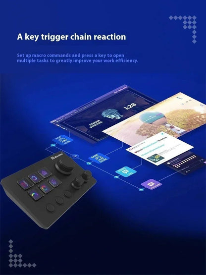 Mirabox N3 Streamdeck Keypad Screen Knob Customization Macro Mini Keyboard Visual Desktop Console For Desktop Computer Gifts - GoDiscount