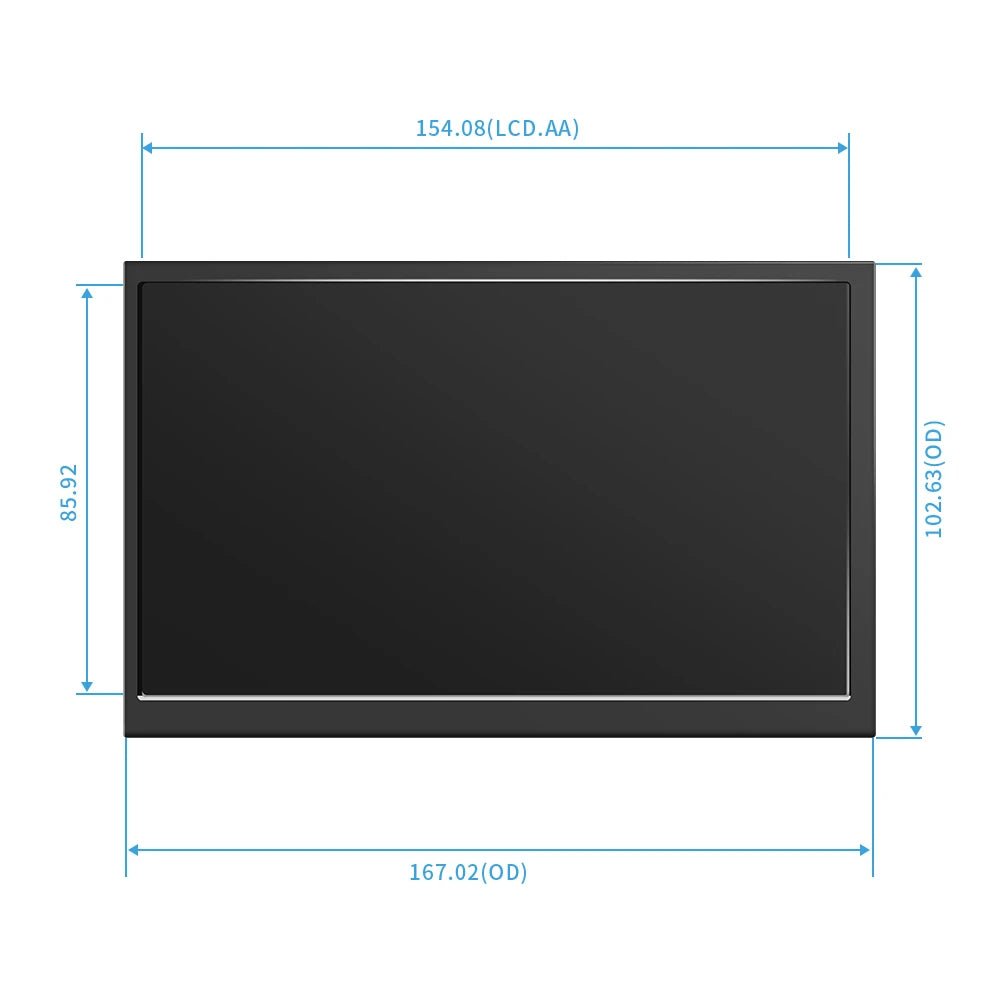 ⭐ Écran Tactile IPS 7" HDMI avec Boîtier – Résolution 1024×600 pour Raspberry Pi 3/4 & PC, Moniteur Portable - GoDiscount