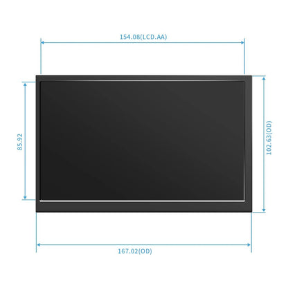 ⭐ Écran Tactile IPS 7" HDMI avec Boîtier – Résolution 1024×600 pour Raspberry Pi 3/4 & PC, Moniteur Portable - GoDiscount