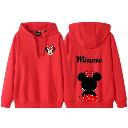 Sweat à Capuche Mickey Mouse – Tenue d’Automne Couple / Amis | Hoodie Décontracté Femme Style Disney - GoDiscount