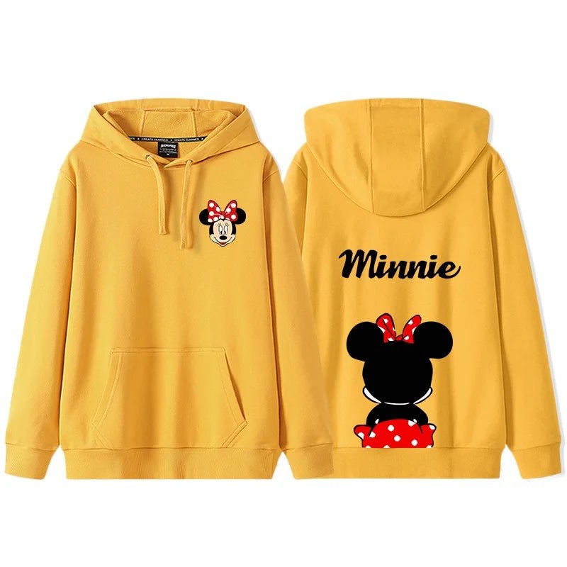 Sweat à Capuche Mickey Mouse – Tenue d’Automne Couple / Amis | Hoodie Décontracté Femme Style Disney - GoDiscount
