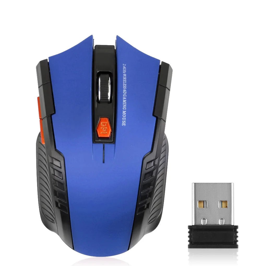 Souris Sans Fil 2.4G 1600DPI – Souris Optique Gamer 6 Boutons pour PC & Ordinateur Portable - GoDiscount