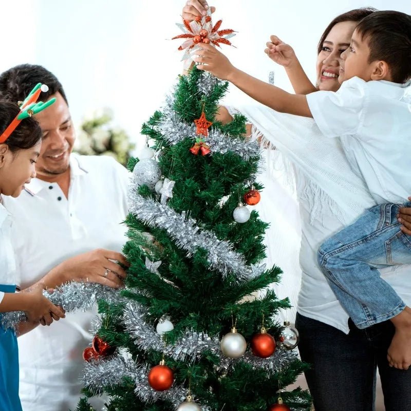 🎀✨ Ruban Or & Rouge 1.5/30M – Guirlande Noël, Sapin, Anniversaire & Mariage | Déco Fêtes DIY - GoDiscount