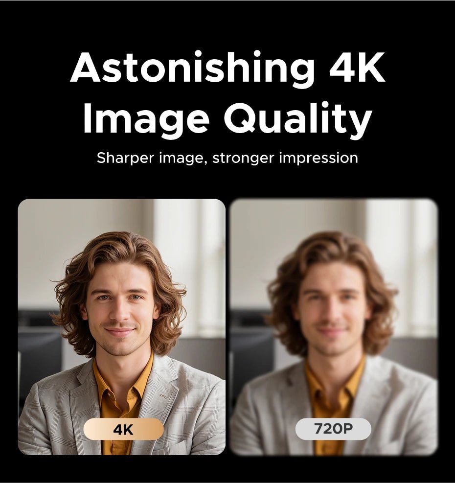 Webcam UGREEN 4K 8MP – Autofocus PDAF, Micro AI Anti-Bruit, Full HD 1080P, Idéale pour Zoom, Teams - GoDiscount