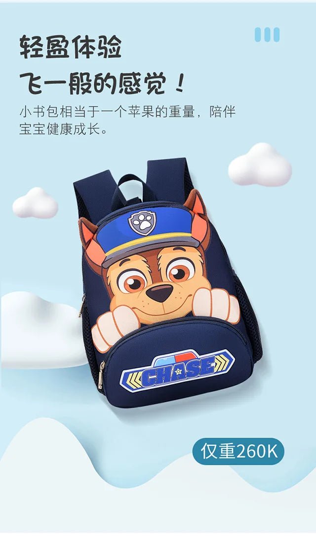 PAW Patrols Anime Chase Schoolbag Skye kawaii Cute nylon Backpack Boy Girl comfort leisure Shoulders Bags Knapsack Surprise gift - GoDiscount