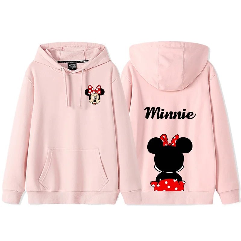 Sweat à Capuche Mickey Mouse – Tenue d’Automne Couple / Amis | Hoodie Décontracté Femme Style Disney - GoDiscount