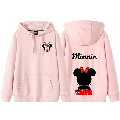 Sweat à Capuche Mickey Mouse – Tenue d’Automne Couple / Amis | Hoodie Décontracté Femme Style Disney - GoDiscount