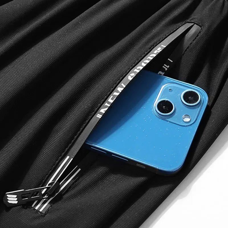 Pantalon de Running Homme – Pantalon de Sport à Séchage Rapide, Zippé, Pour Jogging, Fitness et Activités Extérieures - GoDiscount