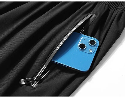 Pantalon de Running Homme – Pantalon de Sport à Séchage Rapide, Zippé, Pour Jogging, Fitness et Activités Extérieures - GoDiscount