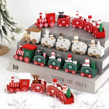 Christmas Decorations 2025 Christmas Wooden Train Xmas Tree Ornament Navidad Noel Home Decor New Year's Eve Decorations Kid Gift - GoDiscount