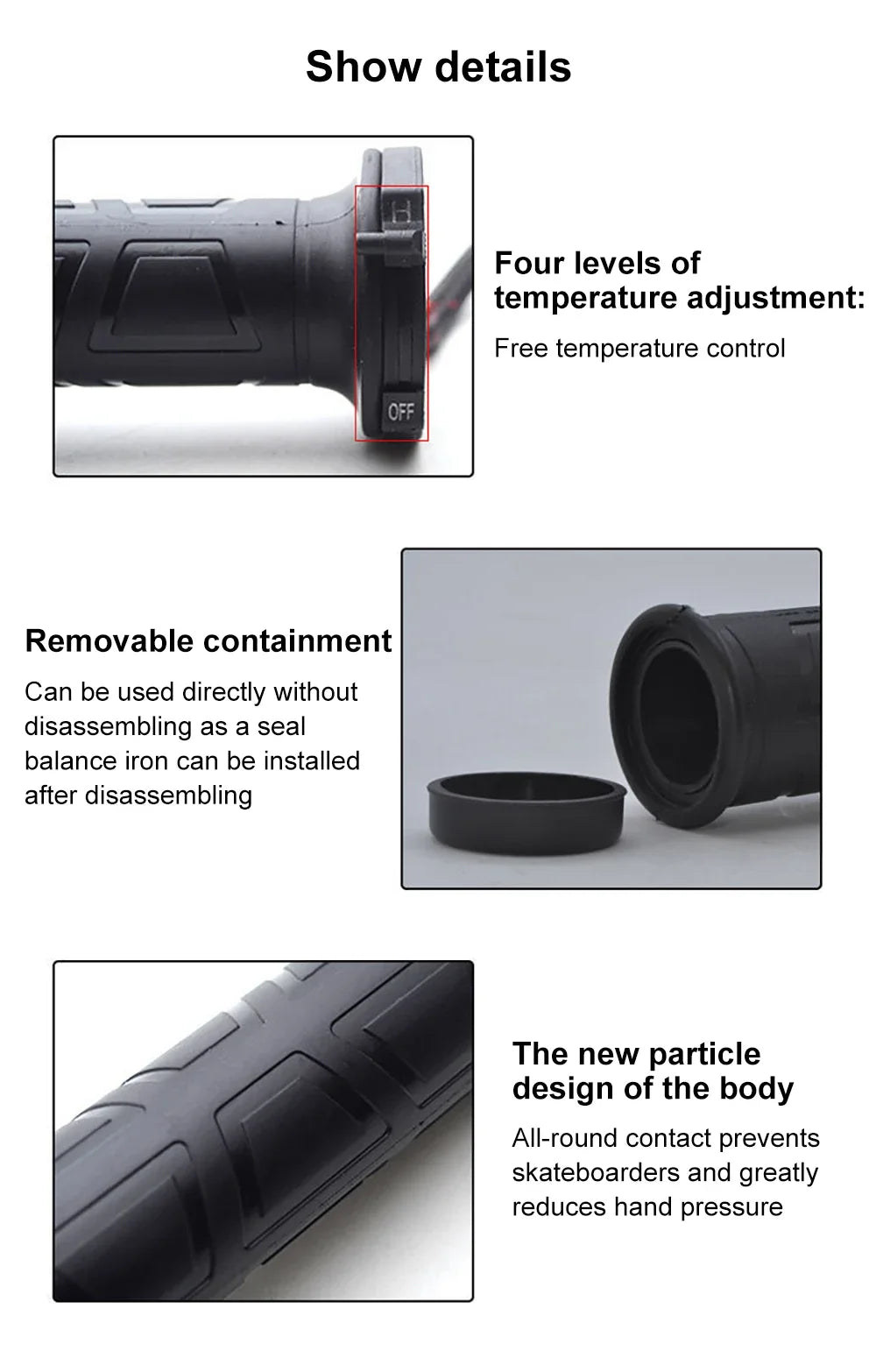 🔥 Poignées Chauffantes Moto 22mm – Chauffage Réglable, Confort Hiver pour Scooter & Moto 🔥⚡ - GoDiscount