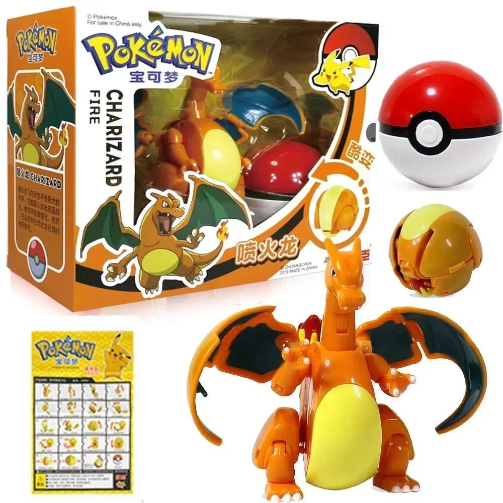 ⭐ Figurines Pokémon + Pokéball – Pikachu, Carapuce, Salamèche - GoDiscount