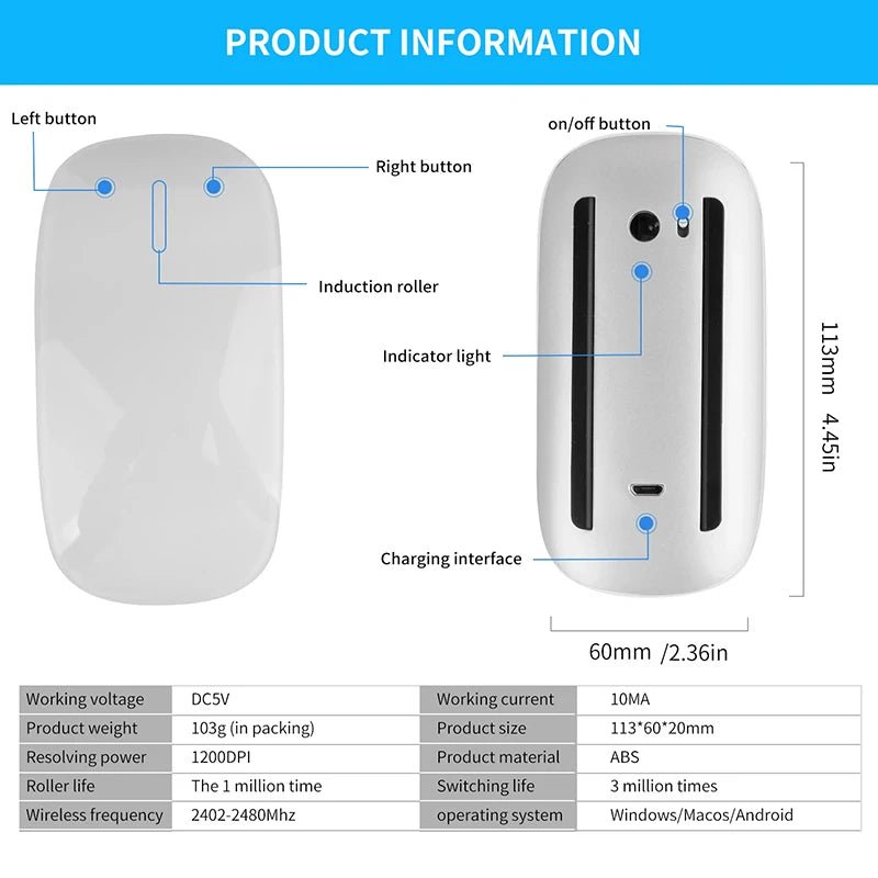 Souris Bluetooth Xiaomi Sans Fil – Rechargeable & Silencieuse - GoDiscount