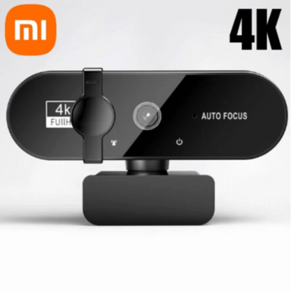 Xiaomi Webcam 4K Streaming 2025 – Autofocus 2K/1080P 60FPS, Micro Intégré, USB Full HD pour PC & Laptop - GoDiscount