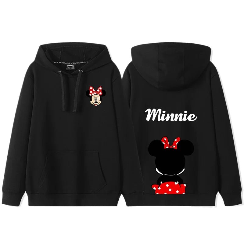 Sweat à Capuche Mickey Mouse – Tenue d’Automne Couple / Amis | Hoodie Décontracté Femme Style Disney - GoDiscount
